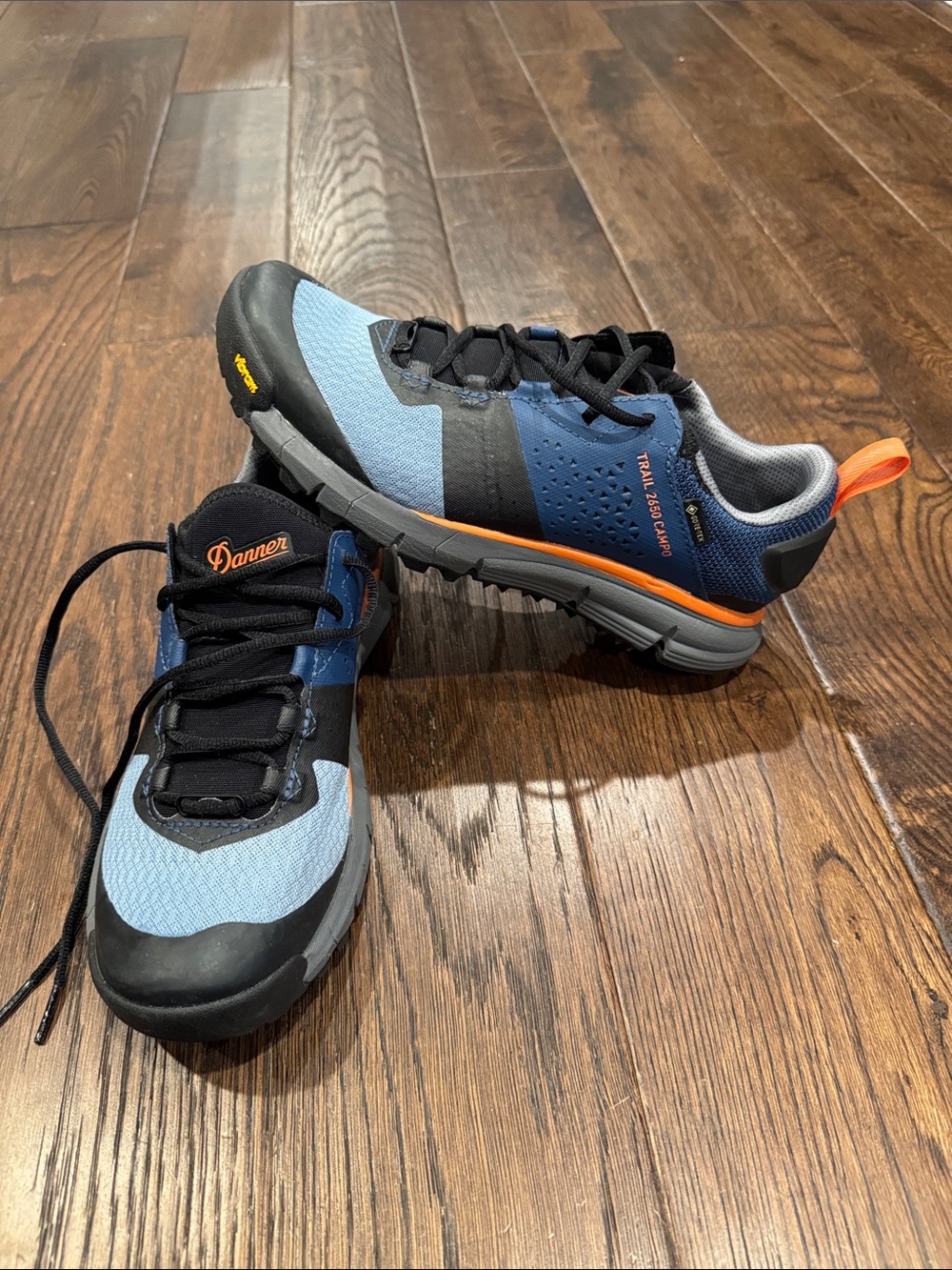 Danner Kids Blue and Orange Trail Sneakers